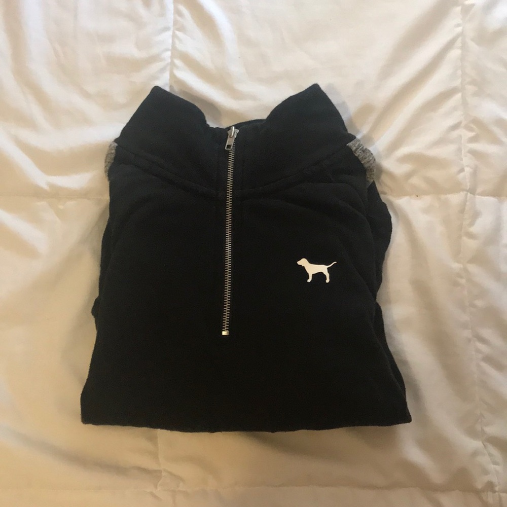 Black and Gray Victoria Secret  Pink Pull Over